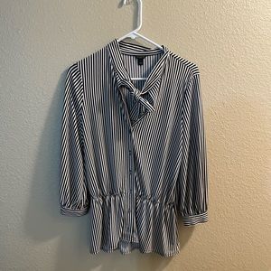 Ann Taylor medium striped blouse